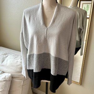 White House Black Market Oversized V Neck Sweater